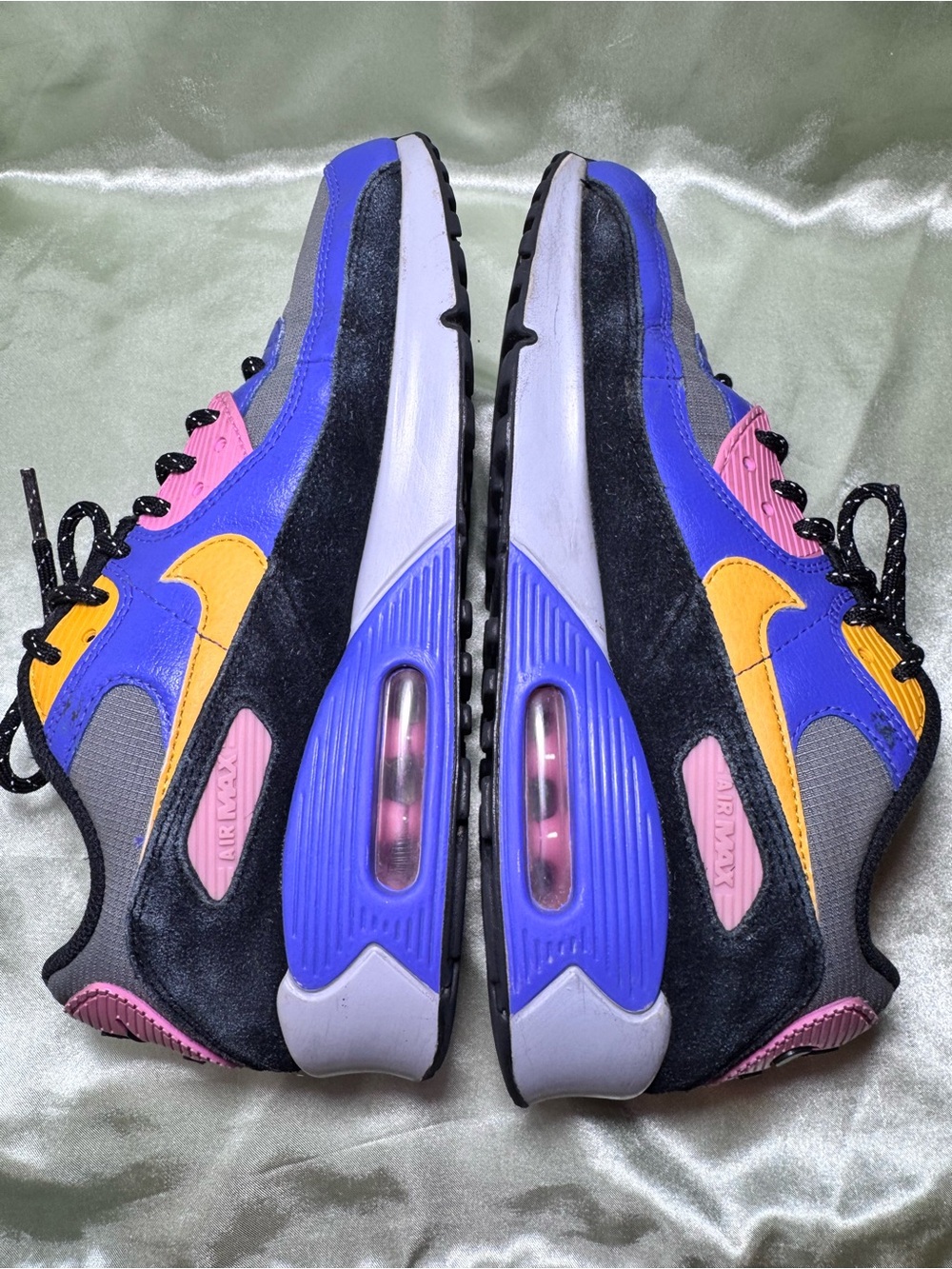 Nike Air Max Colorblock Sneakers Persian Violet/Pollen Rise Women’s size 7.5/ 6Y - Picture 5 of 8
